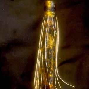 Handmade leather keychain tassel